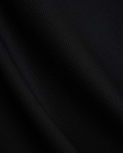 Mens Tomas Waffle Hoodie, a luxurious black waffle knit fabric, showcasing the premium texture and quality expected from Psycho Bunny refined streetwear.