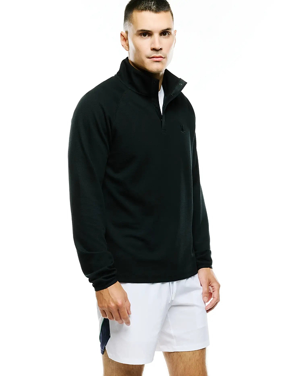 MEN'S TOMAS WAFFLE MOCK NECK FLEECE - MT0500321