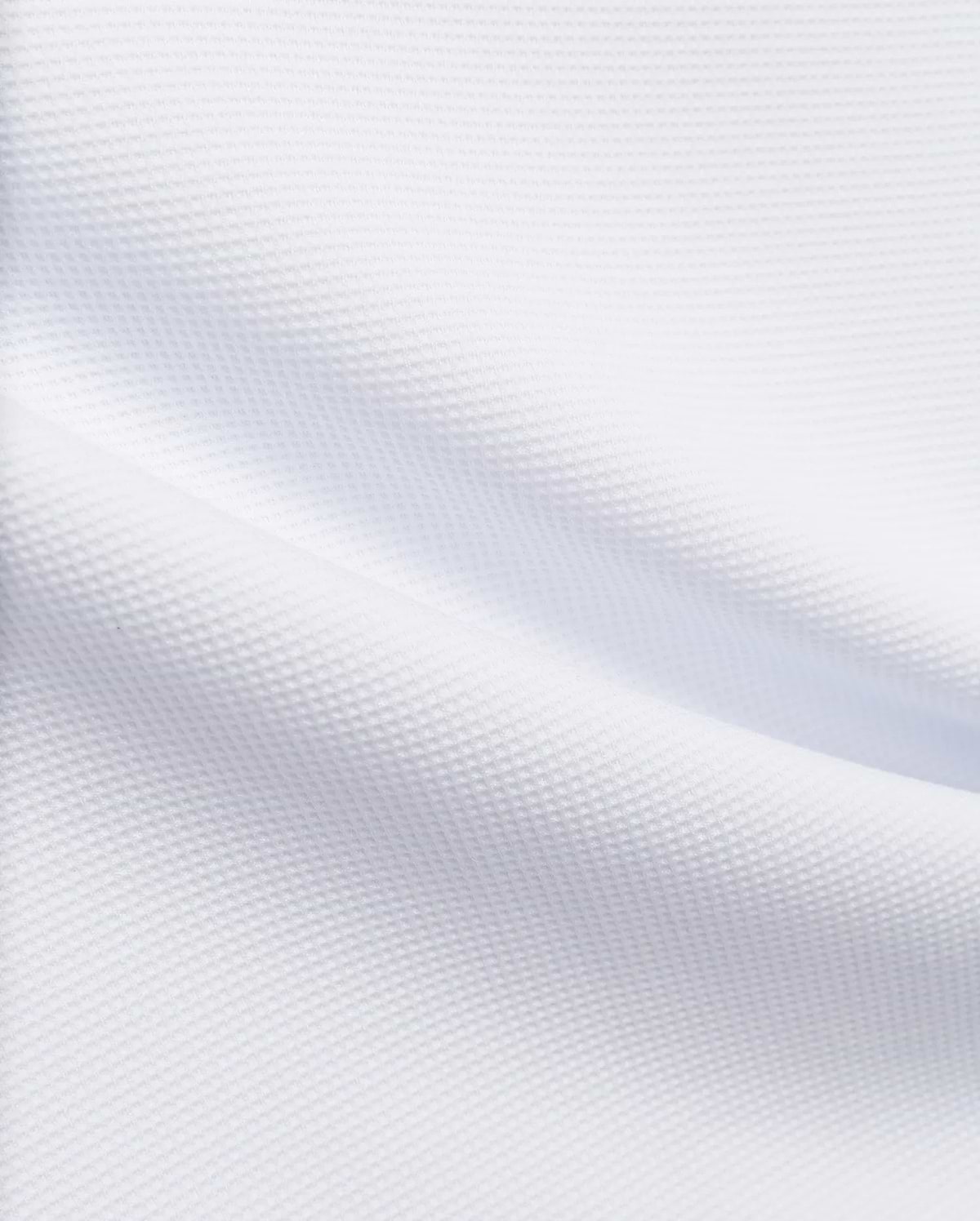 Mens Tomas Waffle 1/4 Zip in crisp white, featuring a distinct, textured waffle knit fabric for premium comfort and refined streetwear style.