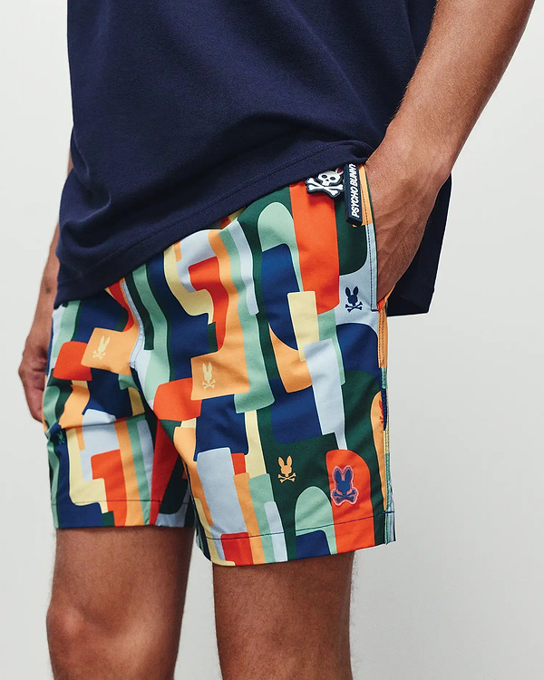 SHORT DE BAIN À IMPRIMÉ INTÉGRAL WES HOMMES vue 2