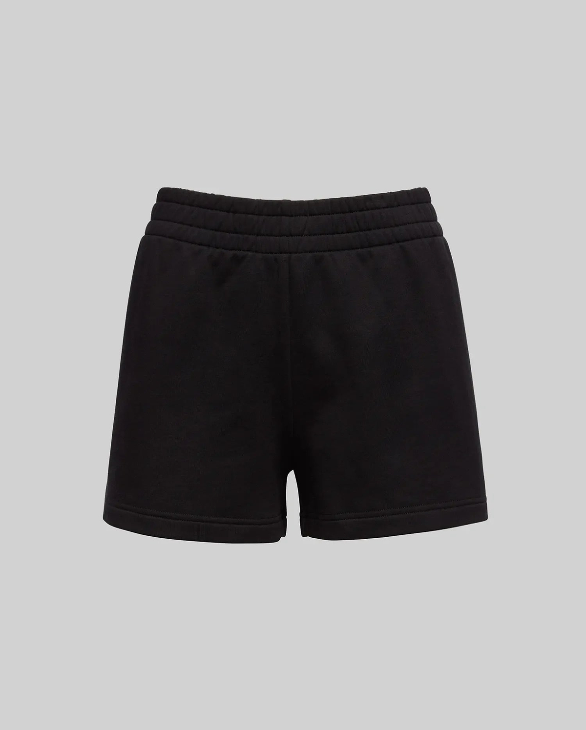 Womens Olivia Fleece Short by Psycho Bunny, a premium black relaxed fit fleece short featuring a comfortable elasticated waistband and soft texture, embodying bold streetwear style.