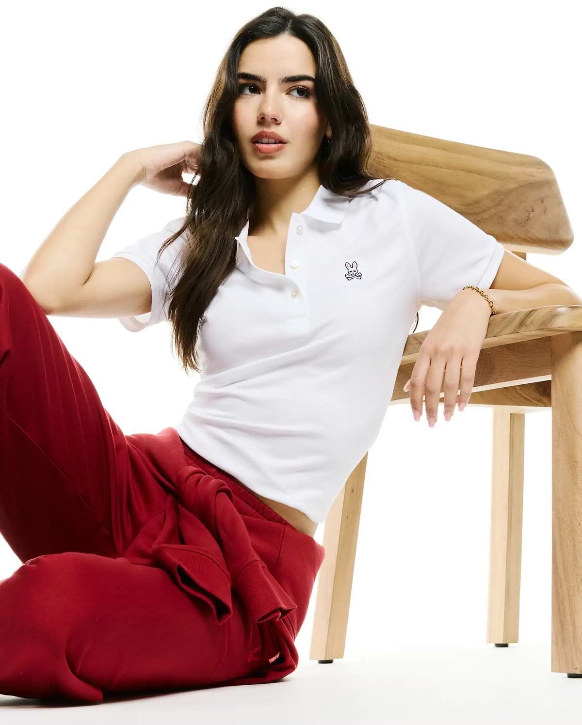 WOMENS PIQUE POLO view 3