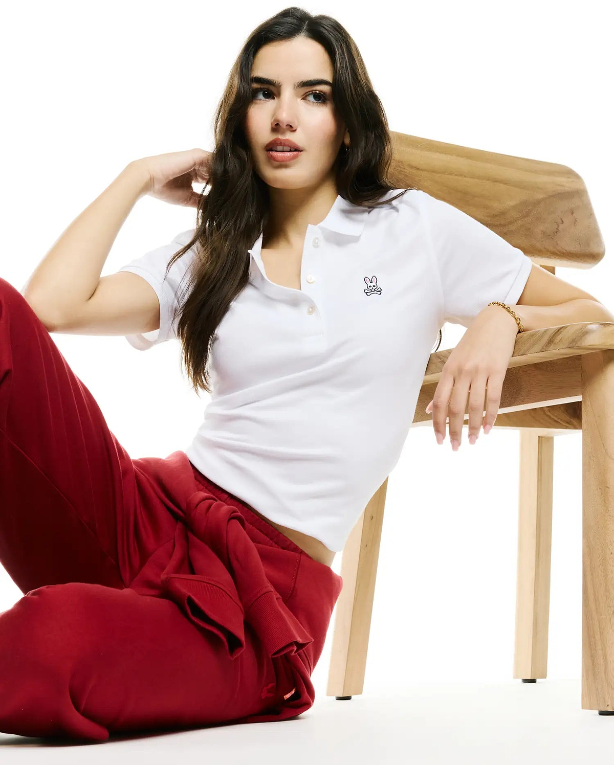WOMENS PIQUE POLO view 3
