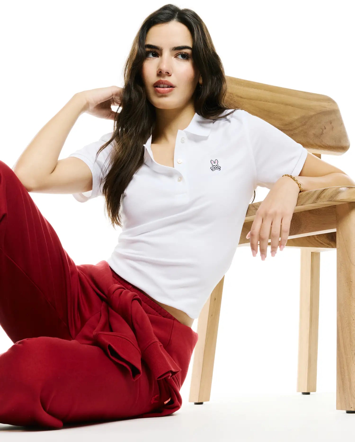 WOMENS PIQUE POLO view 3