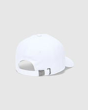 The KIDS CLASSIC BASEBALL CAP - B0A816A1HT by Psycho Bunny features an adjustable metal buckle strap with an embroidered Bunny logo against a light gray background, and a button-topped back panel enhances its timeless design.