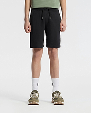 Teen | Kids' Black French terry sweatshorts with a soft feel, elastic waistband, and side pockets for comfort.