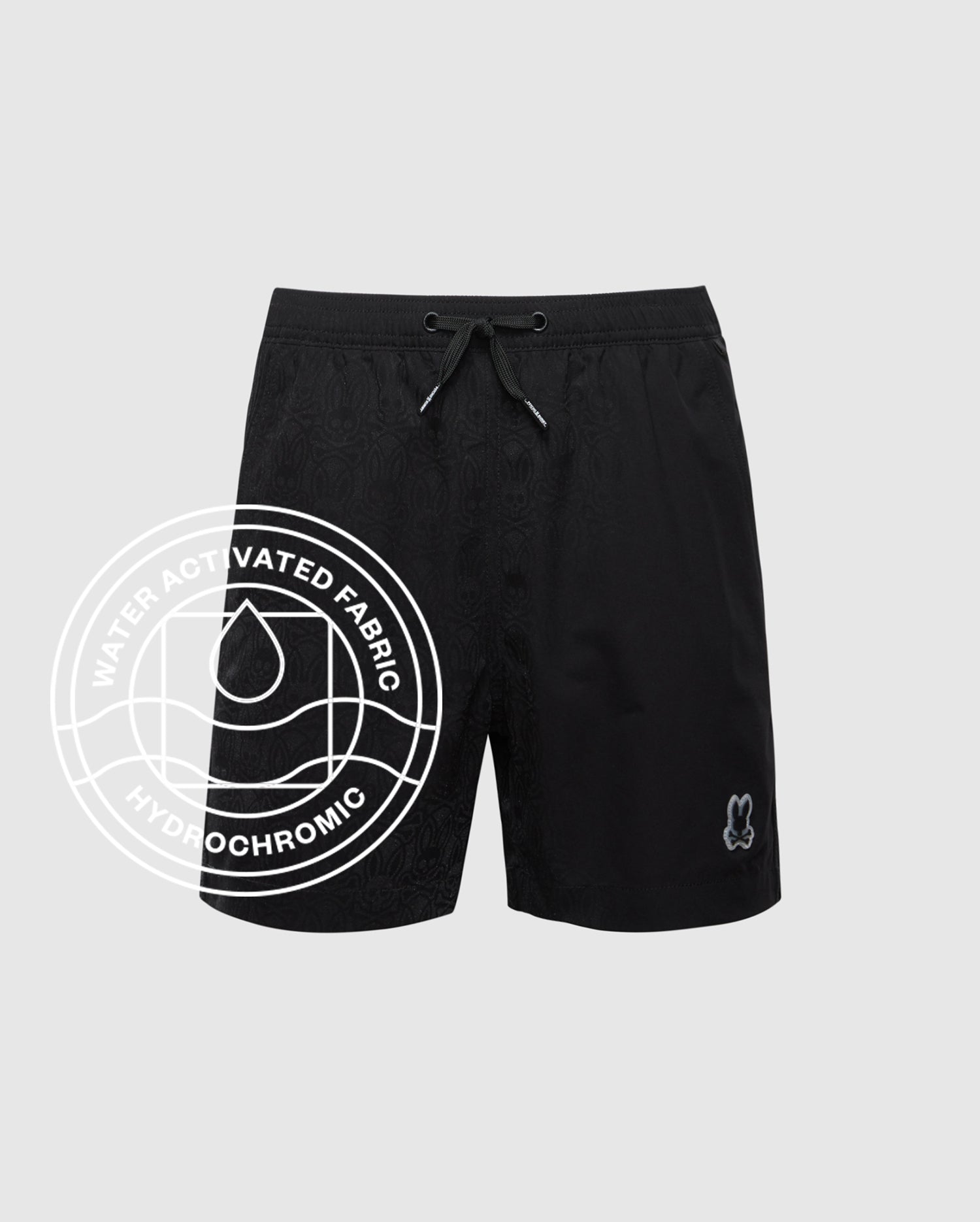 Kids Samos Hydrochromic Swim Trunk in Black | Psycho Bunny