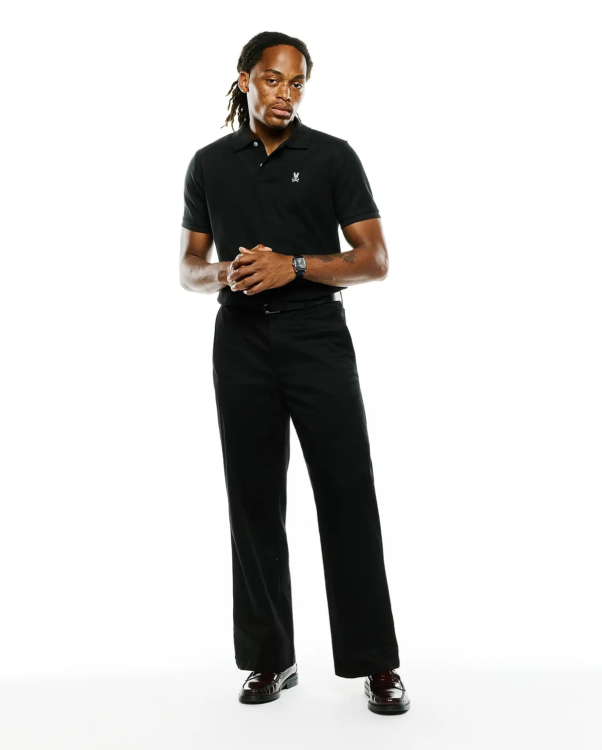 MENS BLACK CLASSIC POLO
