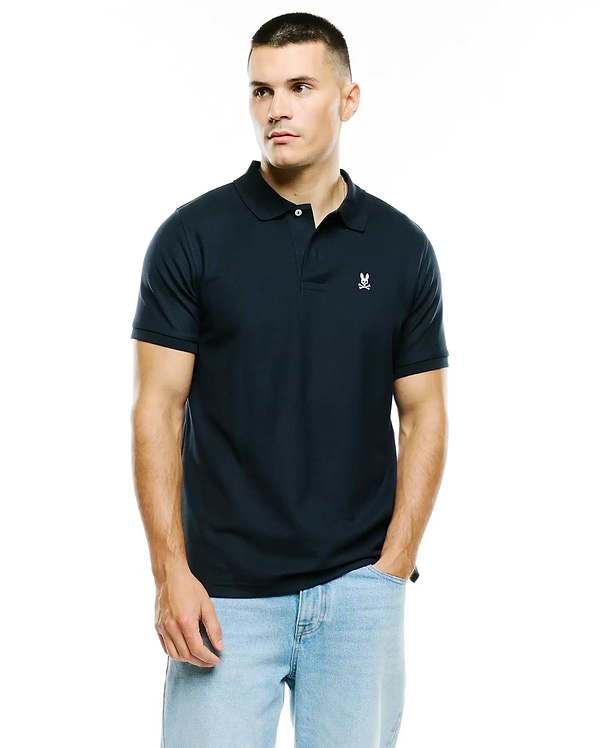 MENS CLASSIC PIQUE POLO SHIRT view 1