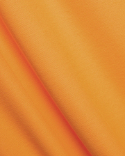 Mens Classic Pique Polo in vibrant orange, crafted from textured pique knit fabric, featuring the iconic small embroidered Psycho Bunny skull logo on the left chest.