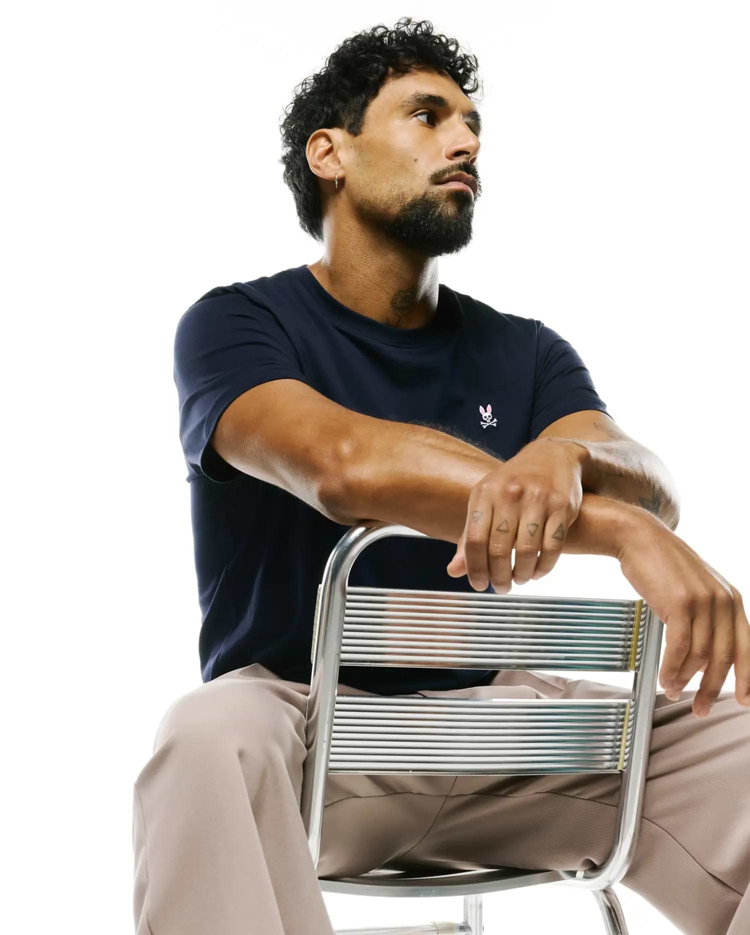 MEN'S CLASSIC PIMA CREW NECK TEE view 4