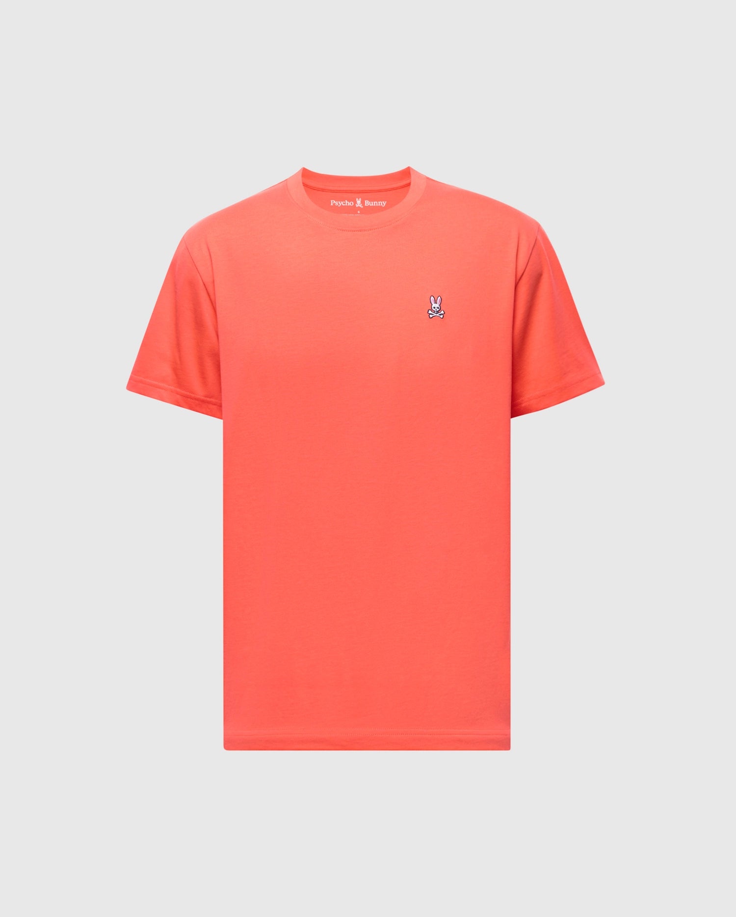 Mens Orange Classic Crew Neck Tee | Psycho Bunny