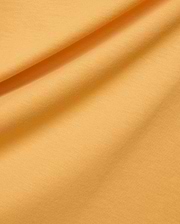 Mens Classic Crew Neck Tee in a rich, vibrant marigold yellow hue, made from a premium, soft-touch jersey knit fabric with a subtle, refined texture.