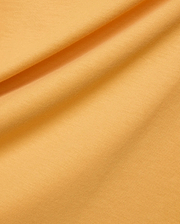 Mens Classic Crew Neck Tee in a rich, vibrant marigold yellow hue, made from a premium, soft-touch jersey knit fabric with a subtle, refined texture.