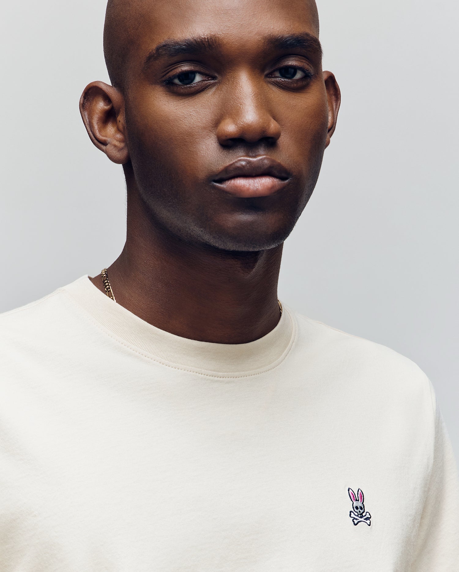 Men's Classic Crew Neck Tee in Ecru | Psycho Bunny