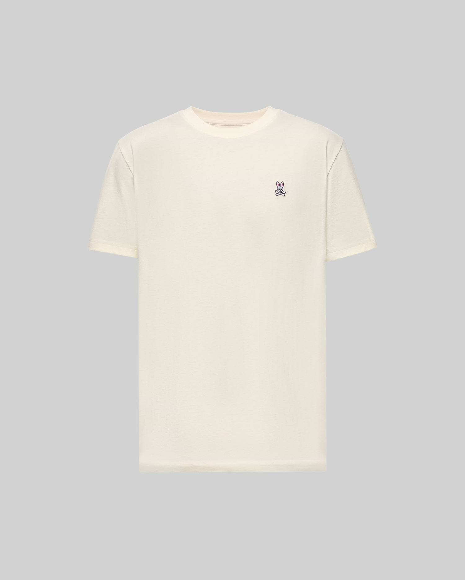 Men's Classic Crew Neck Tee in Ecru | Psycho Bunny