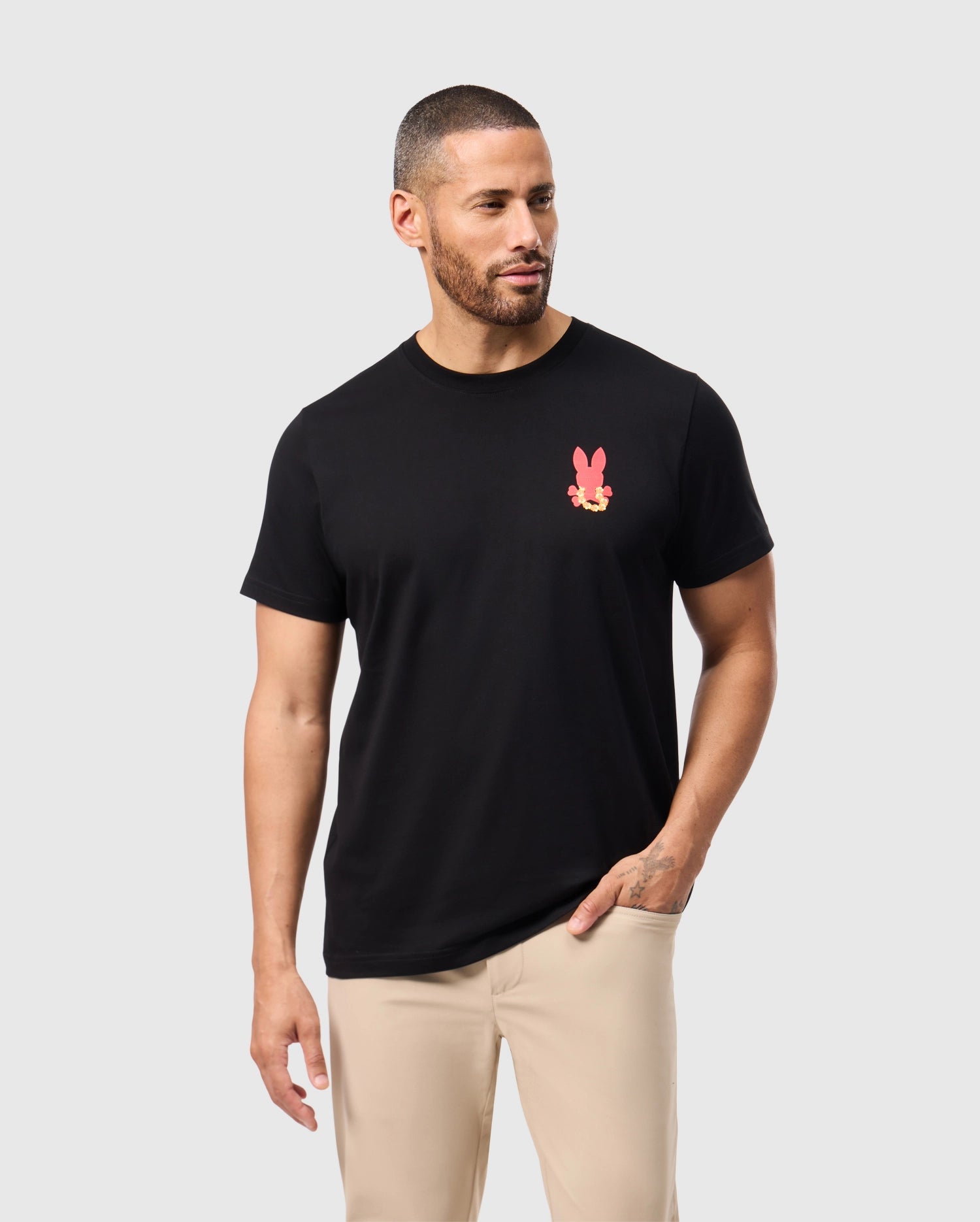 Men's Hawaii City Tee in Black | Psycho Bunny