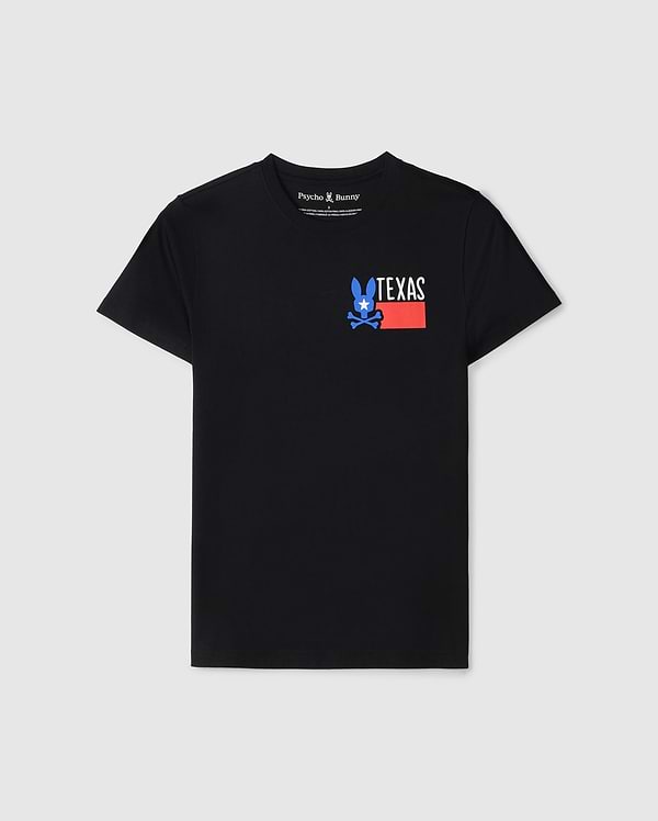 flat front view of pima cotton texas city tee