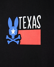 Logo detail on Men's pima cotton texas city tee
