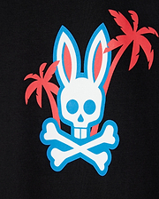 Logo detail on Men's pima cotton los angeles city tee