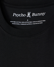 Label detail on the men's pima cotton atlanta city tee