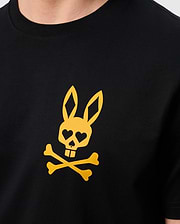 Close up front view of the mens pima cotton Las Vegas City Tee