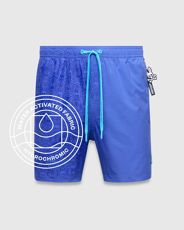 MENS SAMOS HYDROCHROMIC PRINTED SWIM TRUNK 6" view 1