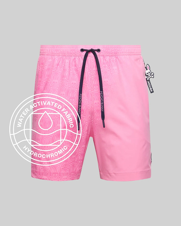 MENS SAMOS HYDROCHROMIC PRINTED SWIM TRUNK 6" view 1