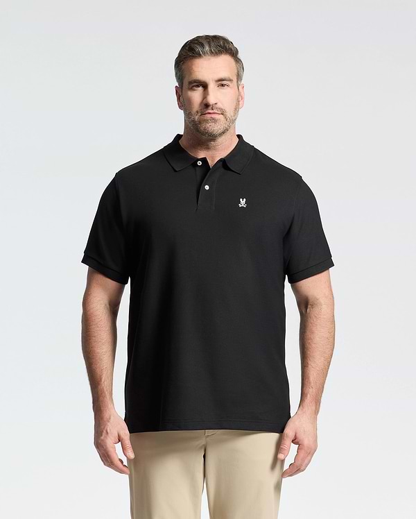 MENS BIG AND TALL CLASSIC PIQUE POLO SHIRT view 1