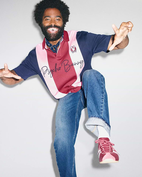 MEN'S CHAD OVERSIZED STRIPED POLO view 1