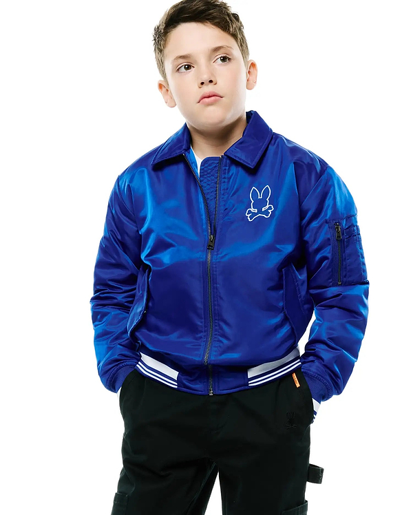 KIDS NATHANIEL SATIN COACH JACKET view 1