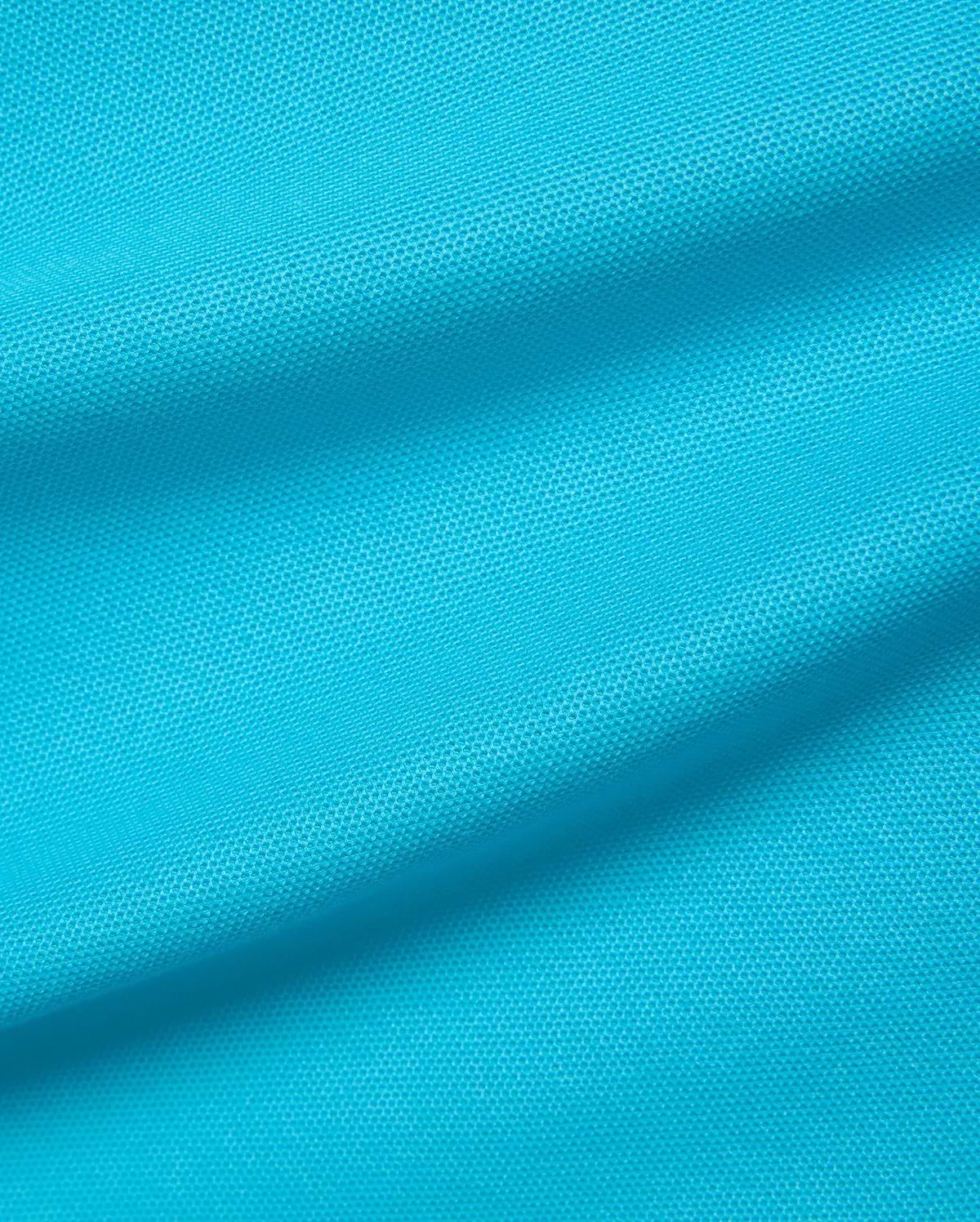 Kids Holden Pique Polo in vibrant aqua blue, crafted from breathable pique knit fabric, featuring the iconic small embroidered Psycho Bunny skull logo on the chest.