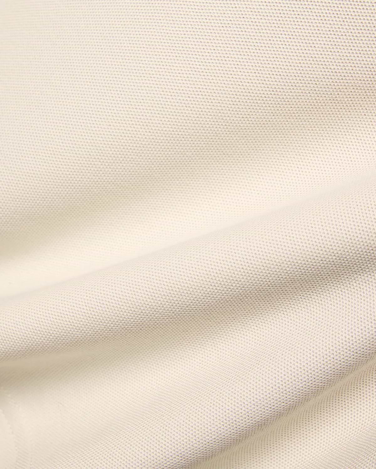 Kids Holden Pique Polo fabric swatch in a soft cream hue, showcasing the classic textured pique knit, perfect for premium menswear, refined streetwear, and comfortable, stylish apparel.