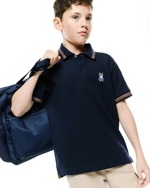 KIDS JAYDON PIQUE POLO view 2