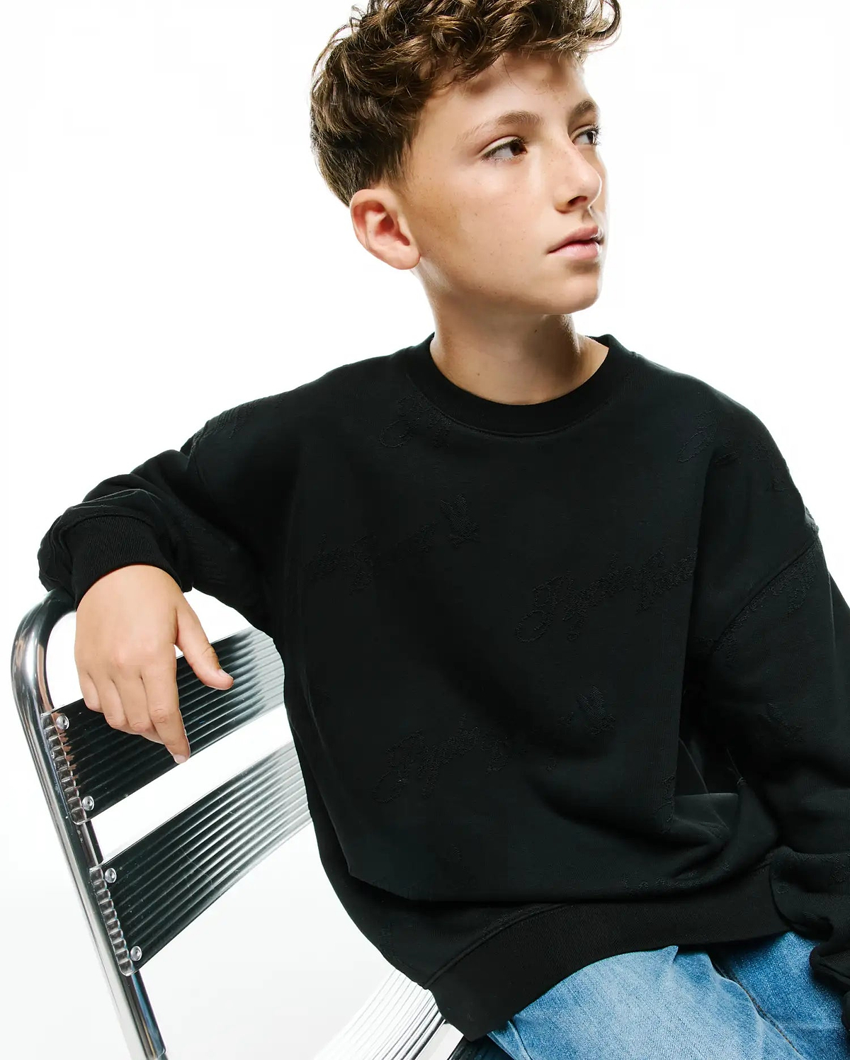 KIDS CEDRICK JACQUARD SWEATSHIRT - KT0500100