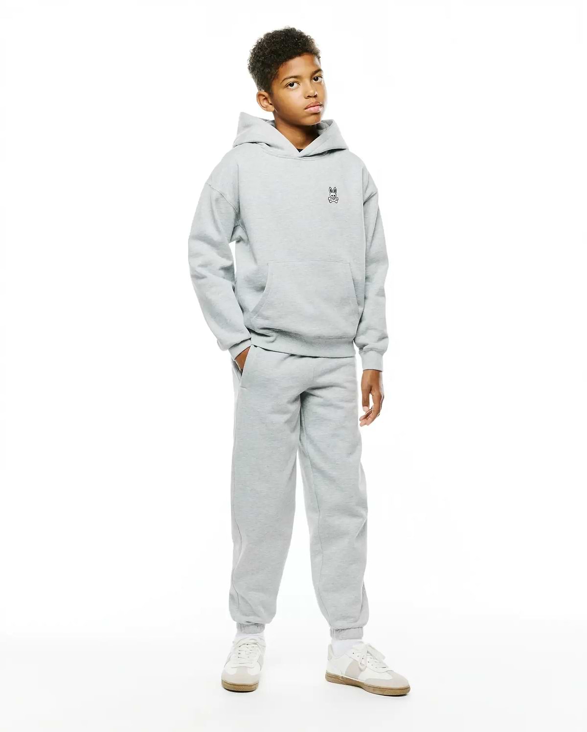Kinder-Terrence-Kapuzenpullover aus angerautem Fleece – KT0500108 Ansicht 1