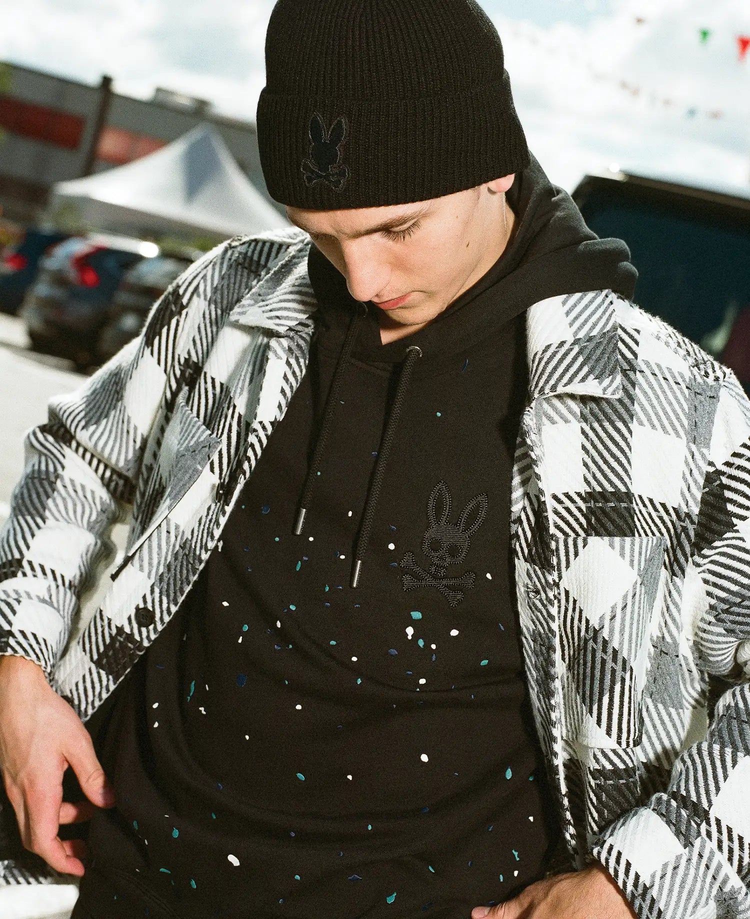 MEN'S MALCOLM SPLATTER HOODIE view 1