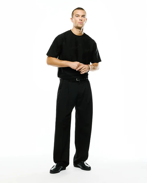 MEN'S WAYDE WIDE-LEG PLEATED PANTS view 1