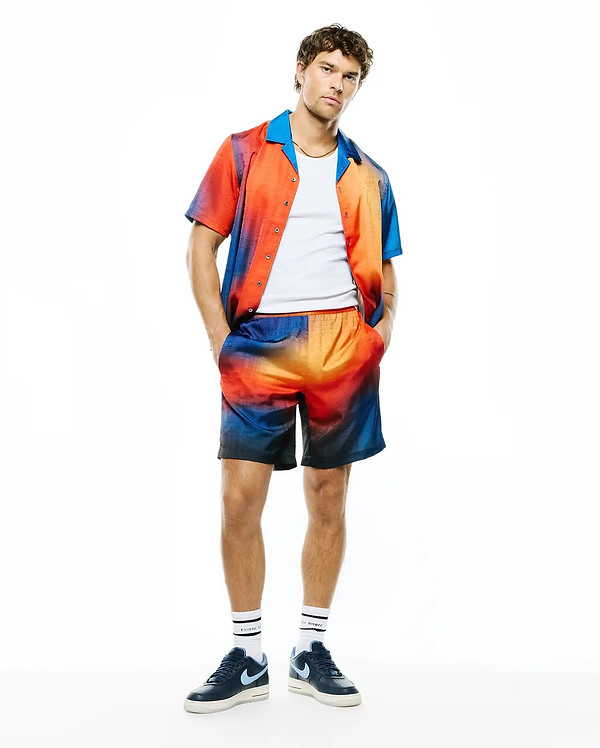 MENS ZANDER GRADIENT JACQUARD SHORT 8 1/2" view 2