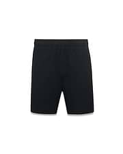 Black Mens Arlen Seersucker Short, a comfortable, relaxed fit short crafted from premium black seersucker fabric with a subtle puckered texture, featuring an elastic waistband.