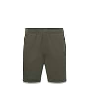 MENS ARLEN SEERSUCKER SHORT in olive green, offering a relaxed fit with a unique textured seersucker fabric and comfortable elastic waistband, perfect for premium streetwear. (5)
