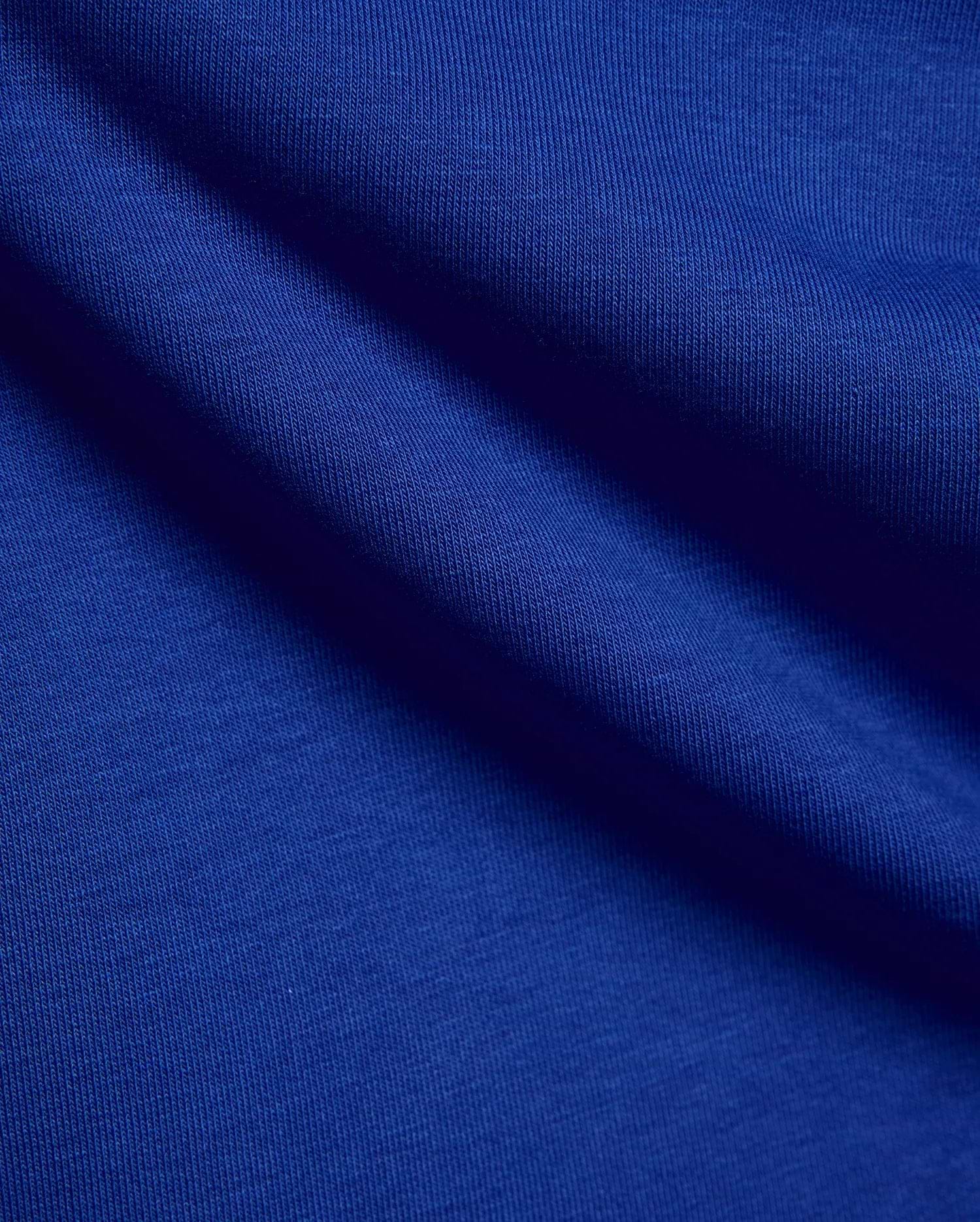 Mens Nathaniel Sweatpant in rich, deep royal blue, showcasing a premium, soft, and breathable jersey knit fabric with a subtle, comfortable texture, perfect for elevated streetwear style.