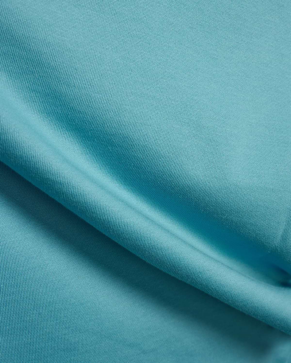 Mens Terrence Brushed Fleece Jogger in vibrant aqua blue, showcasing the soft, textured brushed fleece fabric with subtle diagonal knit detail. (6)