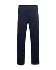 Men's Jacques Pique Track Pants in navy, featuring a relaxed fit and a small embroidered light blue Psycho Bunny skull logo on the upper left thigh. (5)