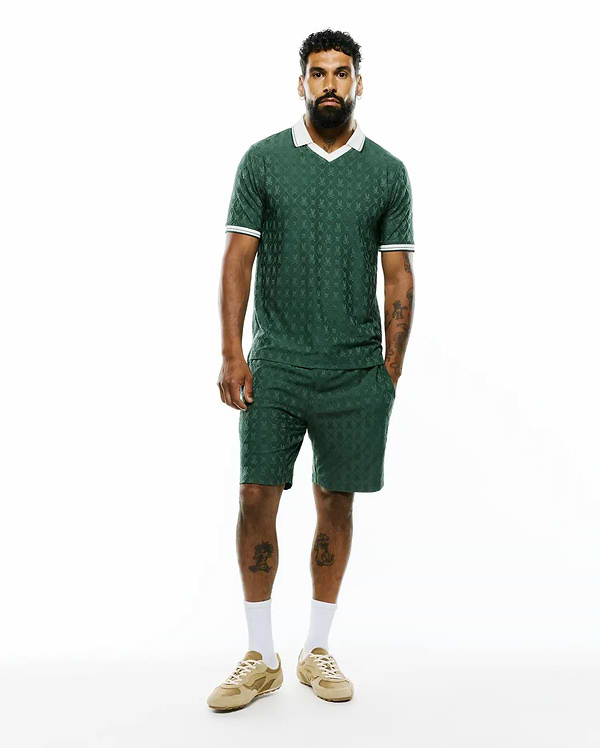 MEN'S GARRY JACQUARD SWEATSHORTS 8" view 2