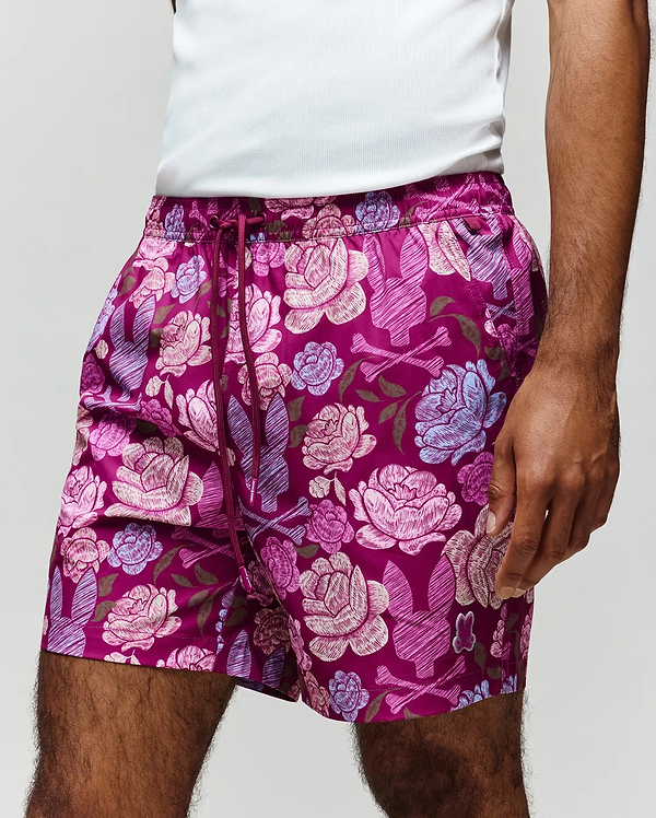 Men's Rowen Swim Trunk in Pink | Psycho Bunny
