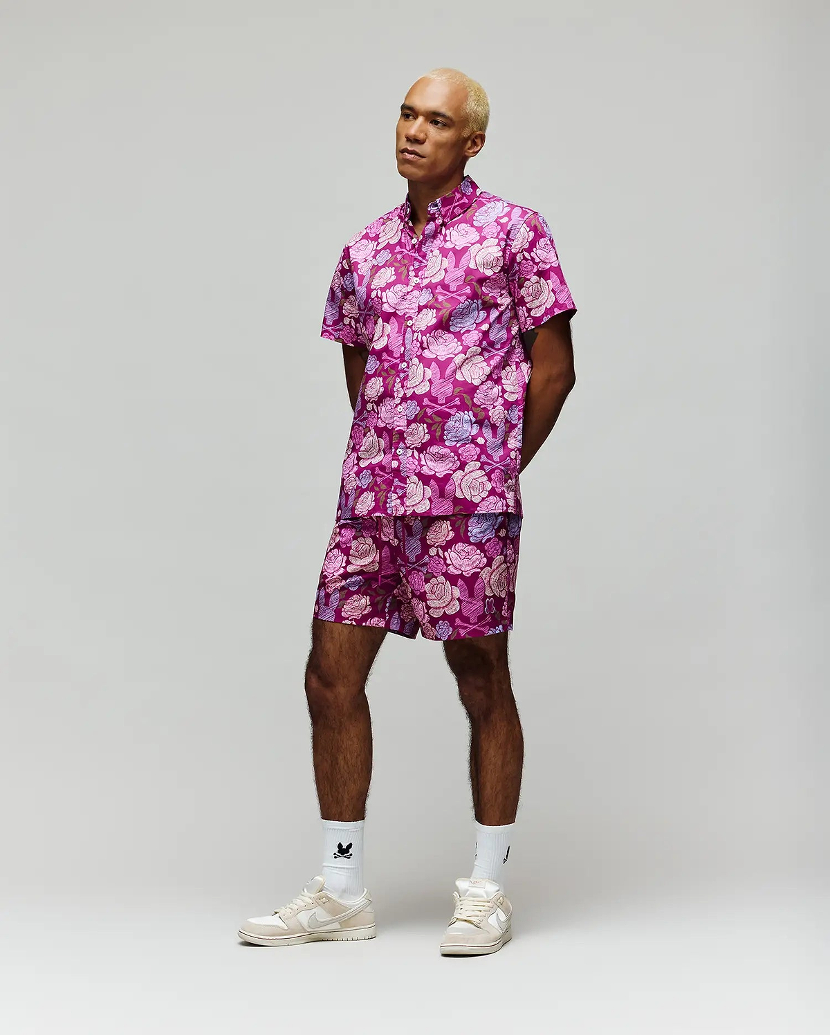 Men's Rowen Swim Trunk in Pink | Psycho Bunny