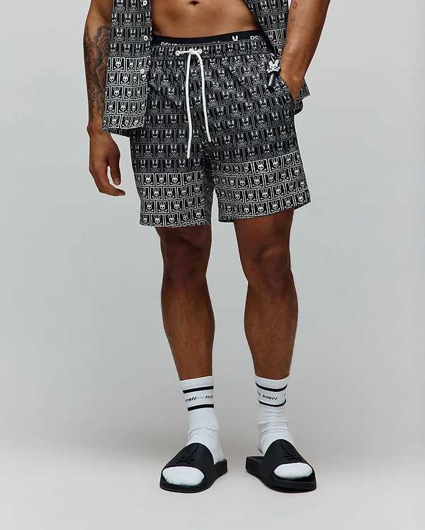 MENS KEON ALL OVER BUNNY SWIM TRUNK 6"  view 1
