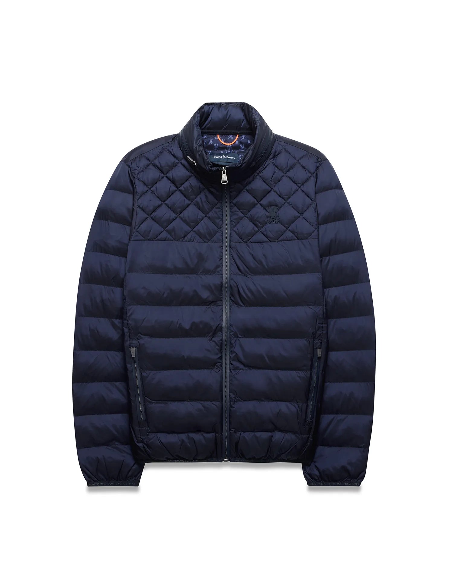 Men's Emerik Hooded Puffer Jacket in Navy | Psycho Bunny