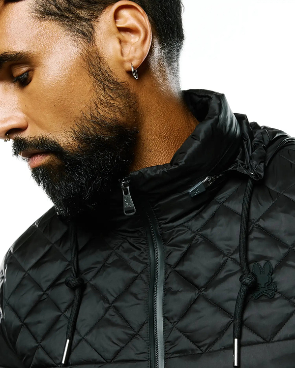 MENS EMERIK HOODED PUFFER JACKET view 2